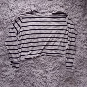 Striped crop top